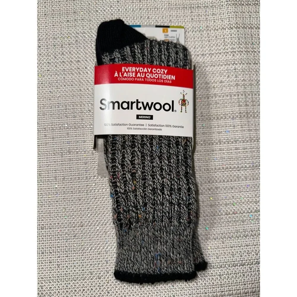 SmartWool L Unisex Everyday Cozy Waffle Press Crew Light Cushion Merino Socks